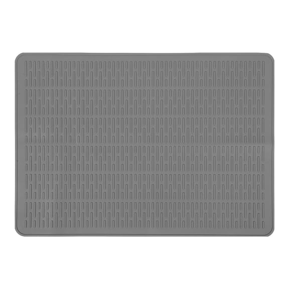 TAILTOSS Heat Resistant Mats for Countertop 1Pack Silicone Mat with Vertical Groove Pattern and Anti Skid Function