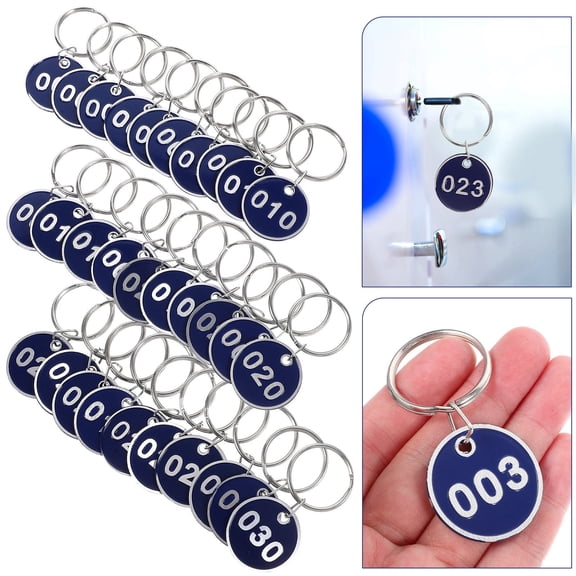 TAILTOSS Metal Round Numbered Tags 30Pcs for Identification and Marking Items in Homes Kindergartens