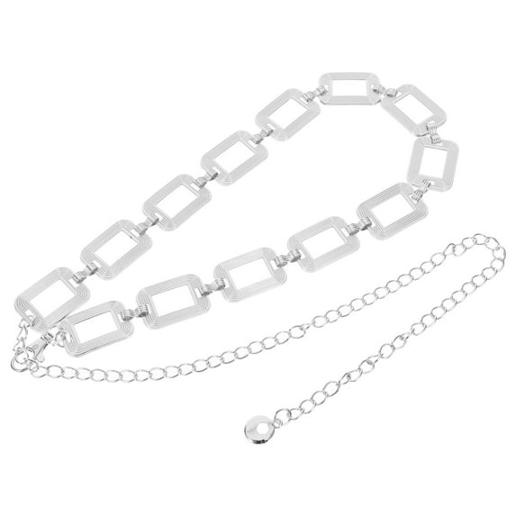 TAILTOSS Metal Waist Belt for Dress with Heart Shaped Decoration 1 Set Formal Evening Gown Accessory 46.37X1.18X0.12in