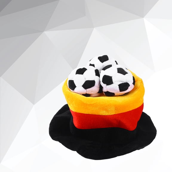 TAILTOSS Multi Color Soft Cotton Football Shaped Hat for Cheerleading and Party Decorations Size One Size Fits All