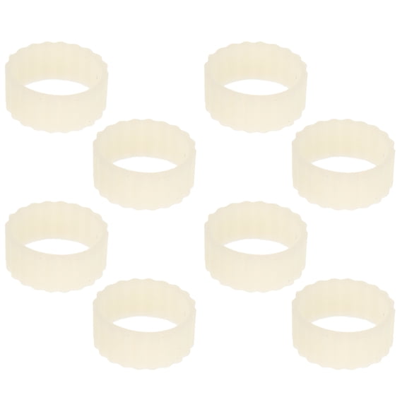TAILTOSS Silicone Candle Grippers Beige, Non-Slip, Drip Guard, Home Decor, 8Pcs