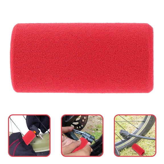 TAILTOSS Outdoor Bike Pump Sleeve 1Pcs Red Sponge for Bike Tire Inflator 2.3x1.1x1.1in