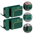 thumbnail image 1 of TAILTOSS Phone Wall Holder 2Pcs Wall Mounted Green ABS Plastic Remote Control Storage 7.47x3.34x1.65in, 1 of 8
