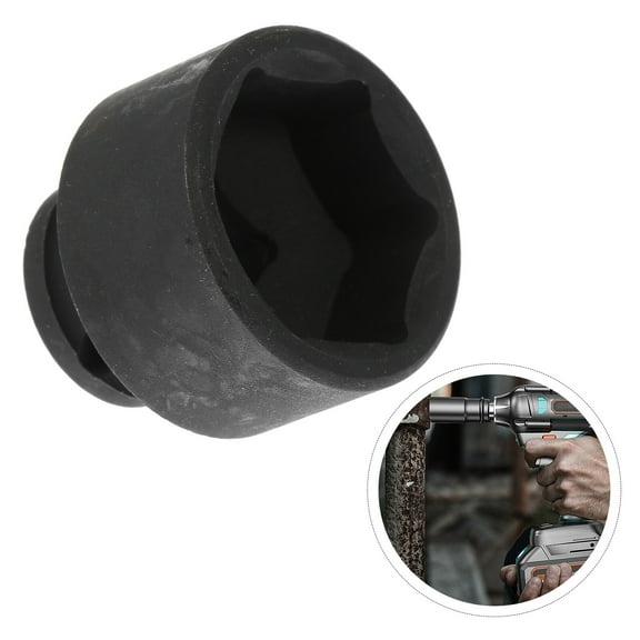 TAILTOSS Professional Hexagonal Pneumatic Wrench Sleeve 3.2X0.79X0.83Inch 1 Pc for Tool Box Accessory