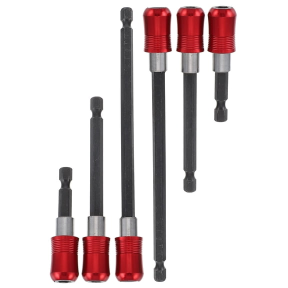 TAILTOSS Red Magnetic Impact Screwdriver Bit Holder 2 Sets for Household Maintenance
