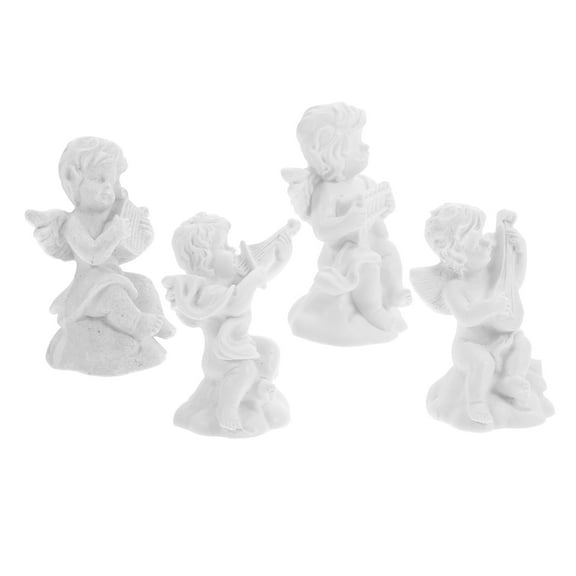 TAILTOSS Resin Angel Decoration Little Angels Decor White Miniature Outdoor Garden Enhancement