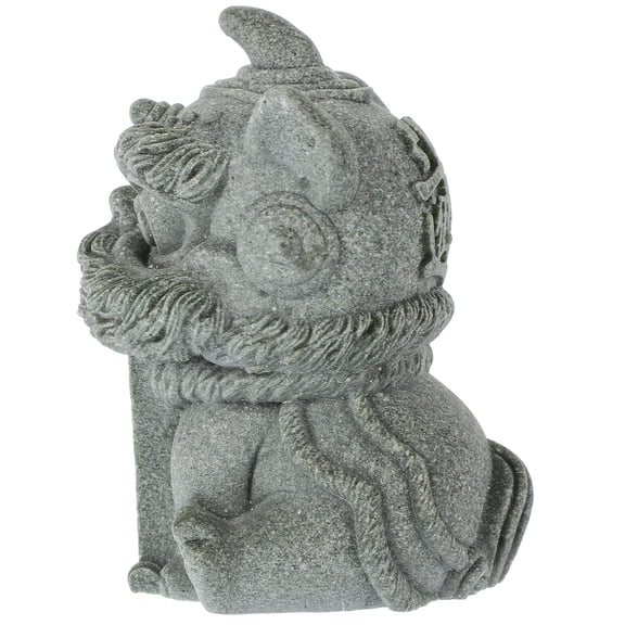TAILTOSS Resin Tea Pet Lion Statue Cute Lion Decor Tabletop Collectors Cultural Enthusiasts 2.67X2.16X1.81in 1Pcs