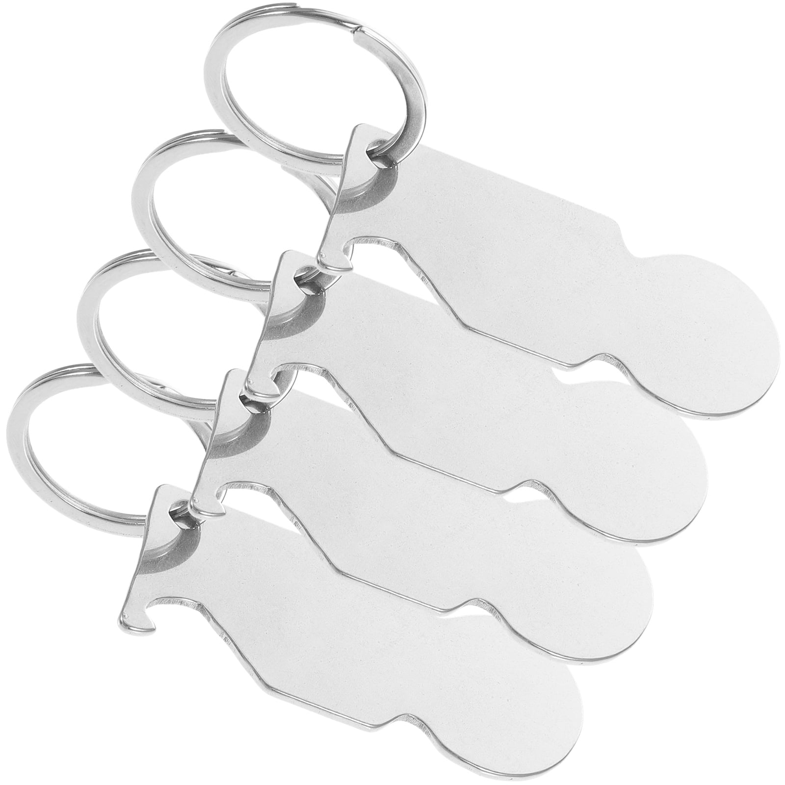 Talosn Key Chain TAILTOSS Simple Design Metal Trolley Token Keychain with Key Shape for ...