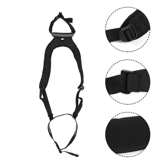 TAILTOSS Skiers Adjustable Snowboard Strap Outdoor Durable Black 1Set