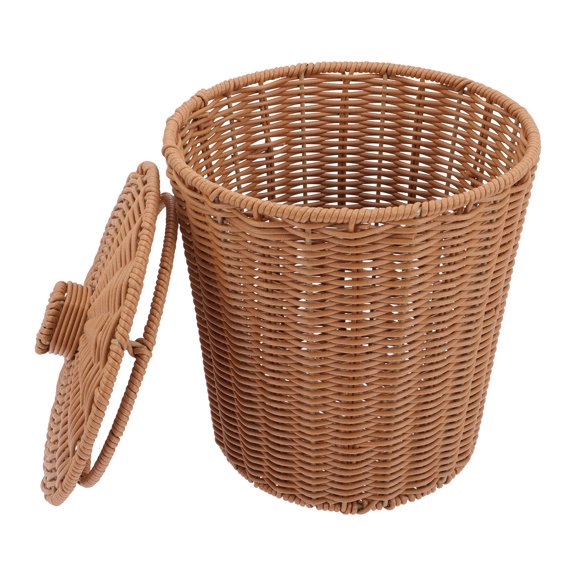 TAILTOSS Stylish Brown PP Storage Basket for Home Organization and Tidying