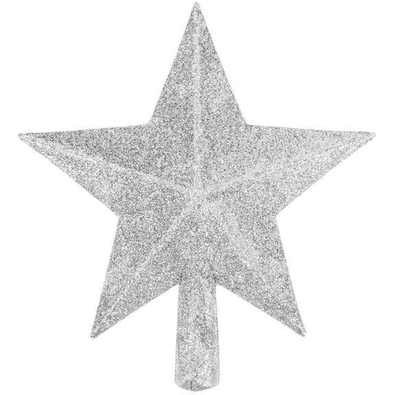 TAILTOSS Christmas Star Tree Topper Set, White Plastic Holiday Tree Decoration Ornament for Xmas Tree