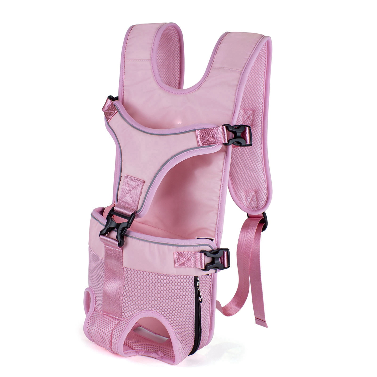 TAILUP Pet Carrier Backpack for Dogs Water-Resistant Adjustable Comfortable Convenient Travel Bag Front Chest Carrier Pink Medium (14.17 in / 36 cm)