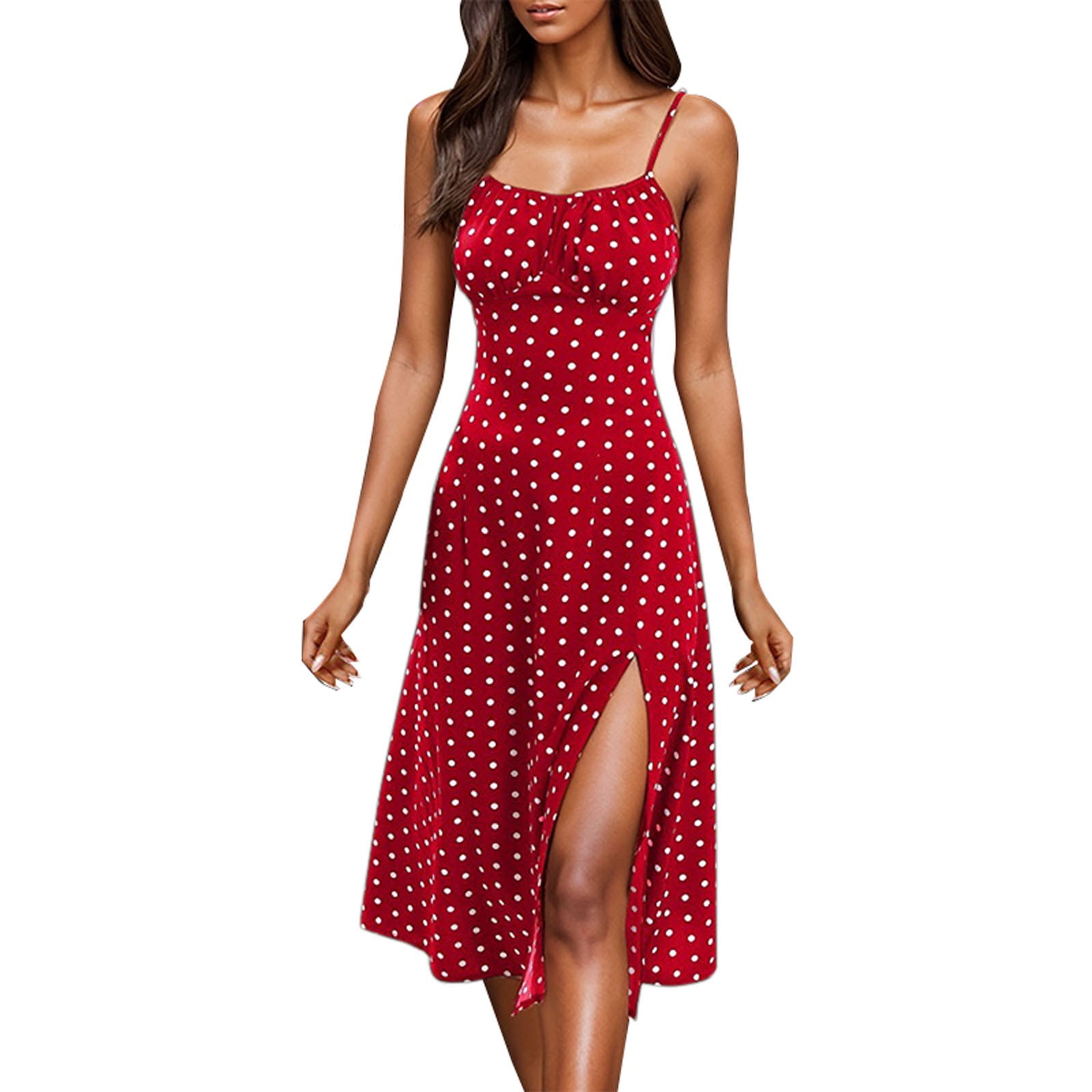 TAIYUECWJ Red Mini Dress for Women Summer Midi Dresses for Women 2024 Womens Summer Dresses for