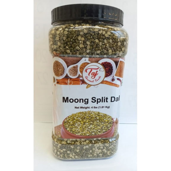 TAJ Moong Split Dal, Split Moong Dal with Skin, 4lbs