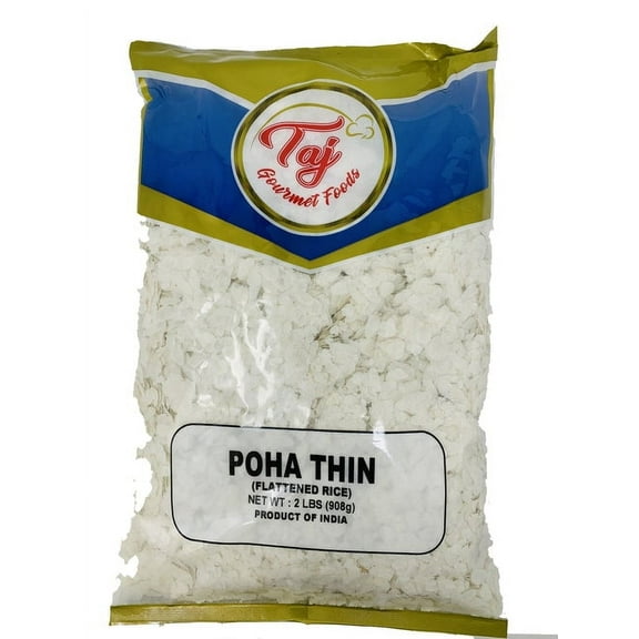 TAJ Poha Thin Poha Flattened Rice, 2lbs