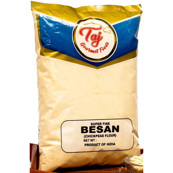TAJ Premium Indian Besan GGA1 Flour (Chick Pea, Gram Flour) (4-Pounds)