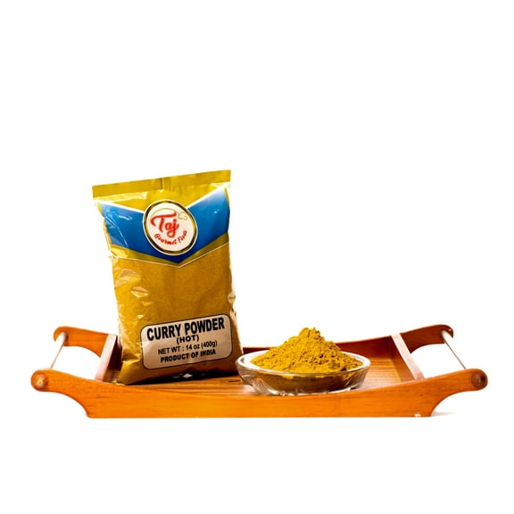 TAJ Premium Indian Hot Curry Powder 11-Blend Mix, 400 grams