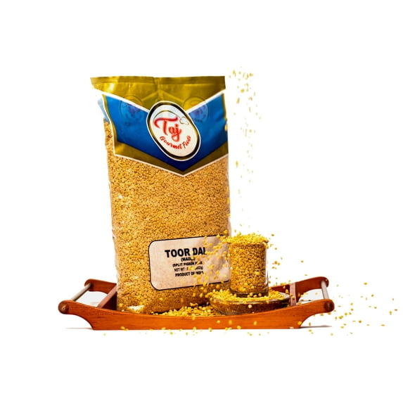 TAJ Premium Indian Toor Dal Kori, Unoily, Madhi, 2 lb