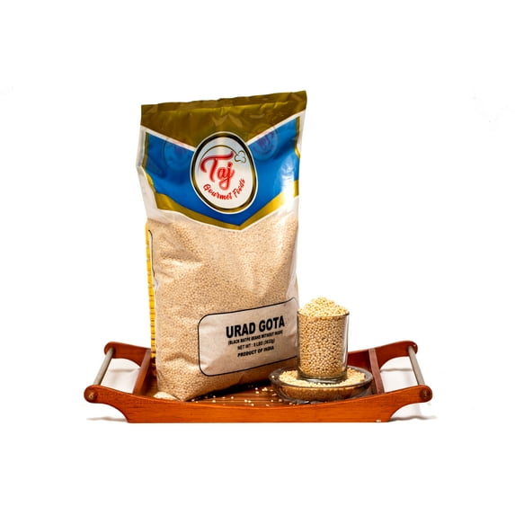 TAJ Premium Indian Urad Whole Gota, Black Lentils, 4 lbs