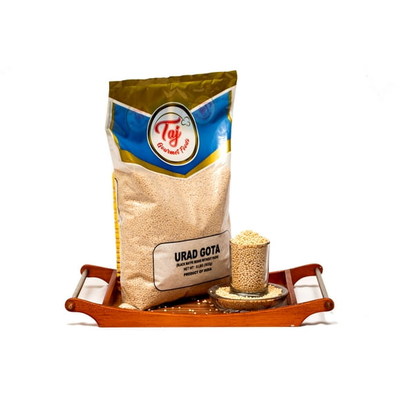 TAJ Premium Indian Urad Whole Gota, Black Lentils, 4 lbs