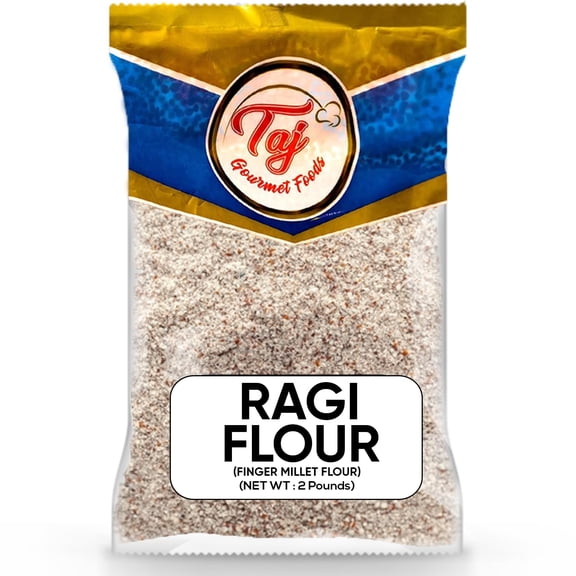 TAJ Ragi Flour, Finger GGA1 Millet Flour, 2 Pounds
