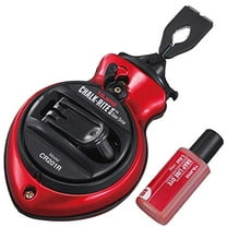 TAJIMA Chalk Line - Chalk-Rite II Chalk Box with Extra Bold 1mm Snap Line & Five Gear Quick Retrieval - CR201R-PR