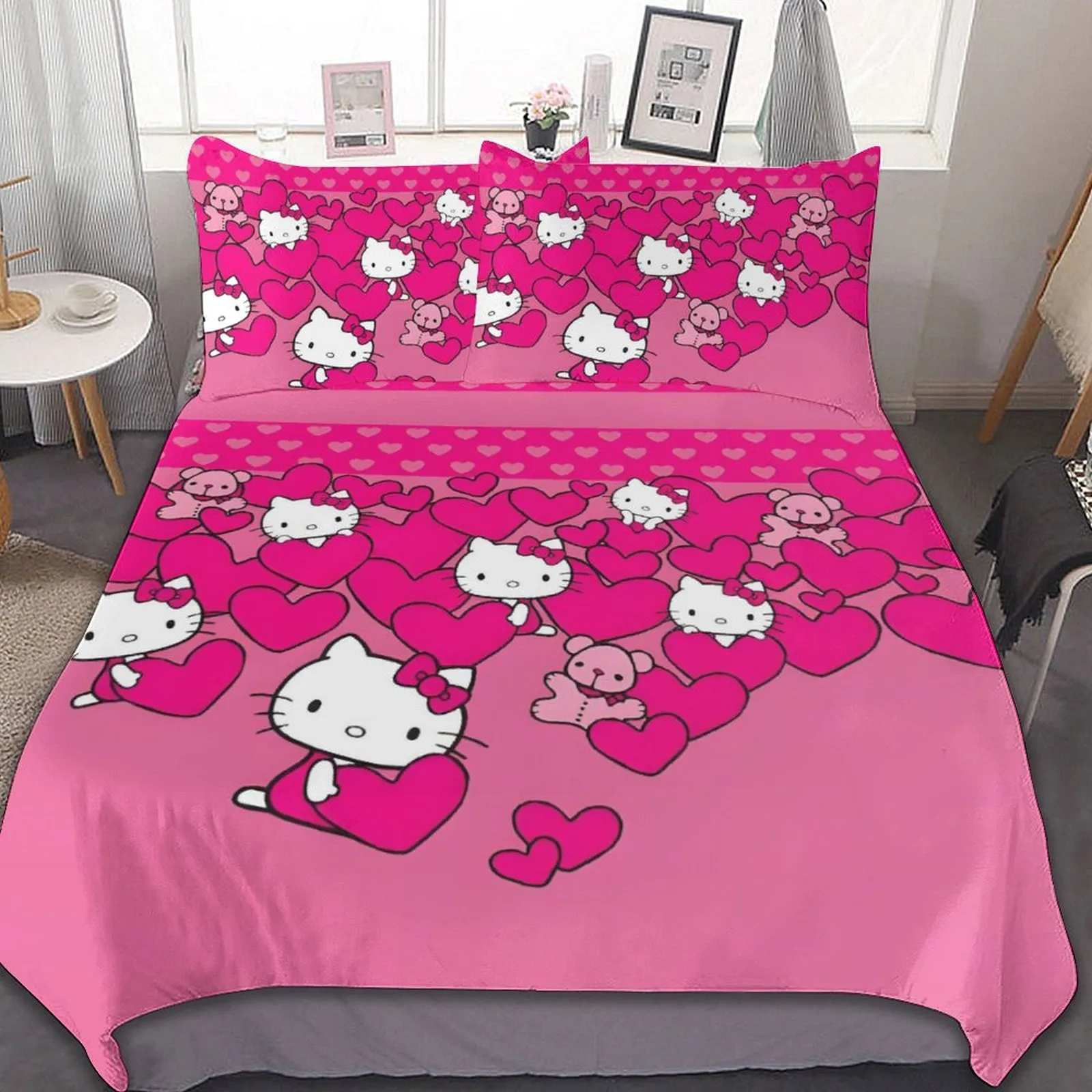 TAKARA TOMY Sanrio Hello Kittys Bedding Set Quilt Duvet Cover Comforter