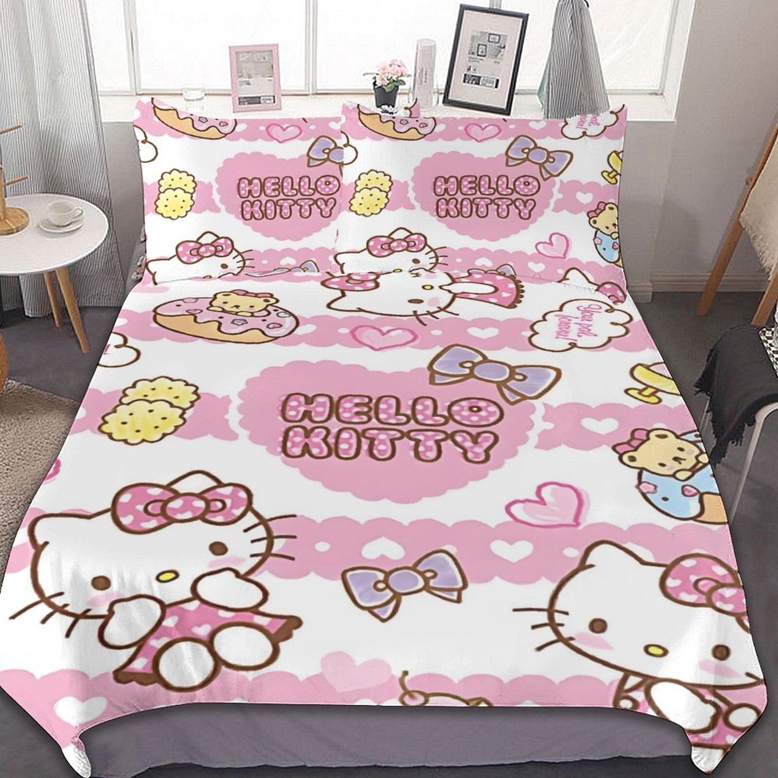 TAKARA TOMY Sanrio Hello Kittys Bedding Set Quilt Duvet Cover Comforter