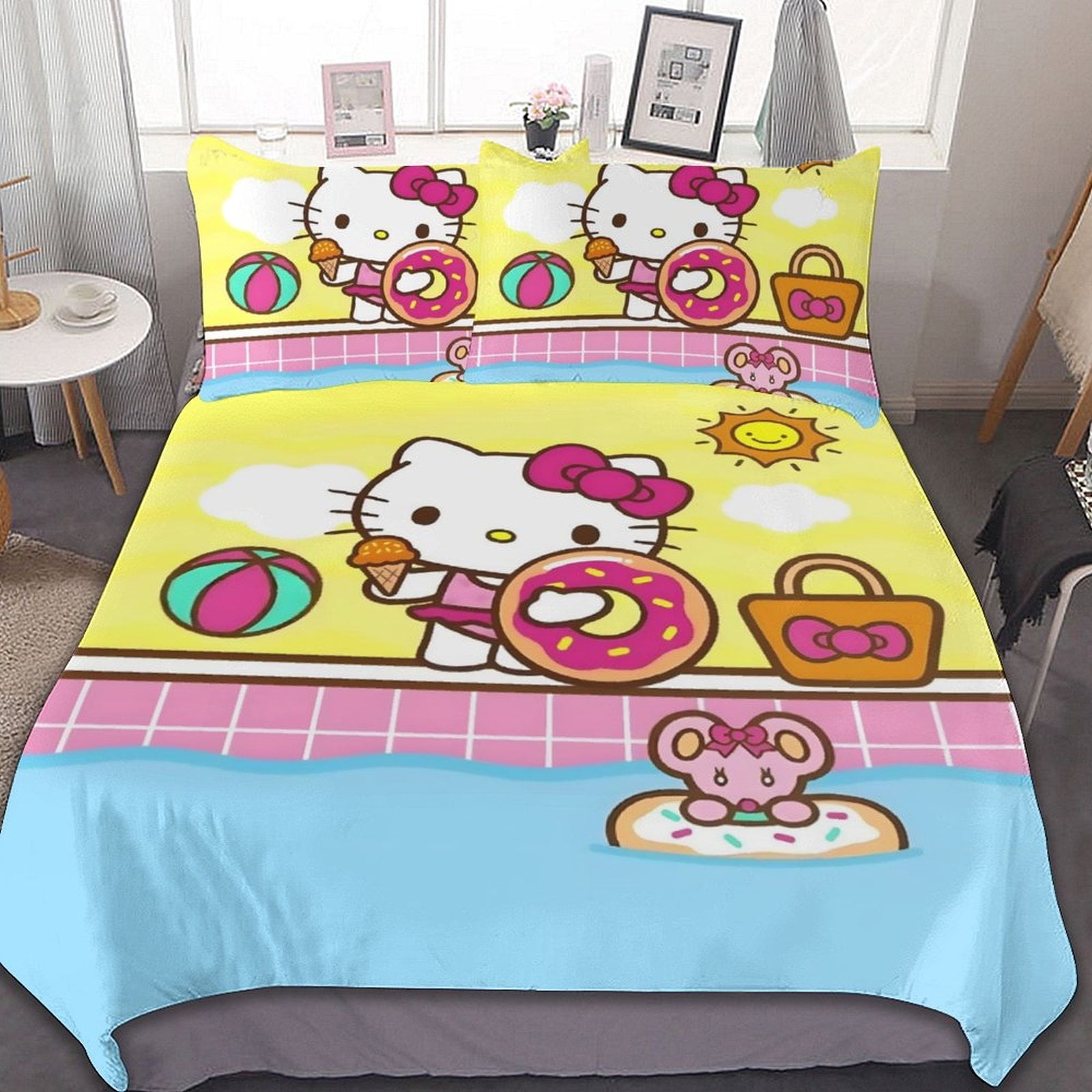 TAKARA TOMY Sanrio Hello Kittys Bedding Set Quilt Duvet Cover Comforter