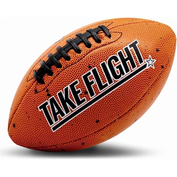 TAKE FLIGHT FLAG FOOTBALL, OFFICIAL GAME BALL ECO LEATHER