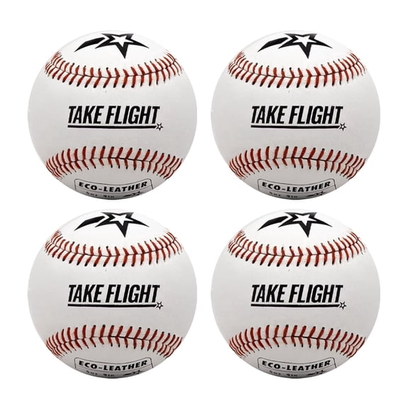 TAKE FLIGHT Official Baseball 4 Pack (WHITE)