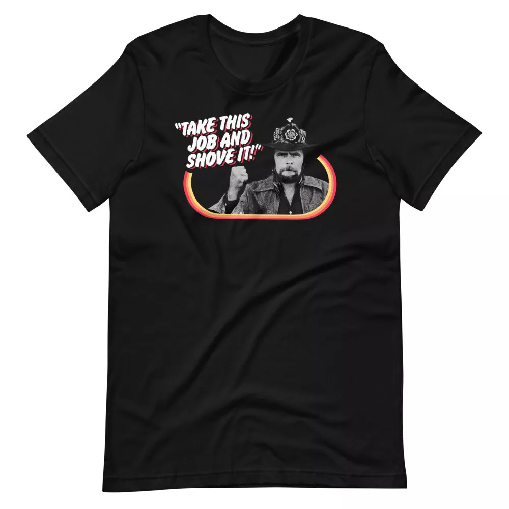 T-shirt Unisex Johnny Paycheck Tour Country Music - Coton, Taille XL, Noir - Neuf Sans étiquettes