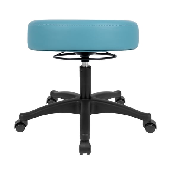 TAKE UR SEAT All-Purpose Stools With Adjustable Seat and Easy Clean Performance fabrics for Cleanroom Lab Medical Office Classroom Shop Garage Spa Massage Tattoo(Self-Braking) (17"Blue)