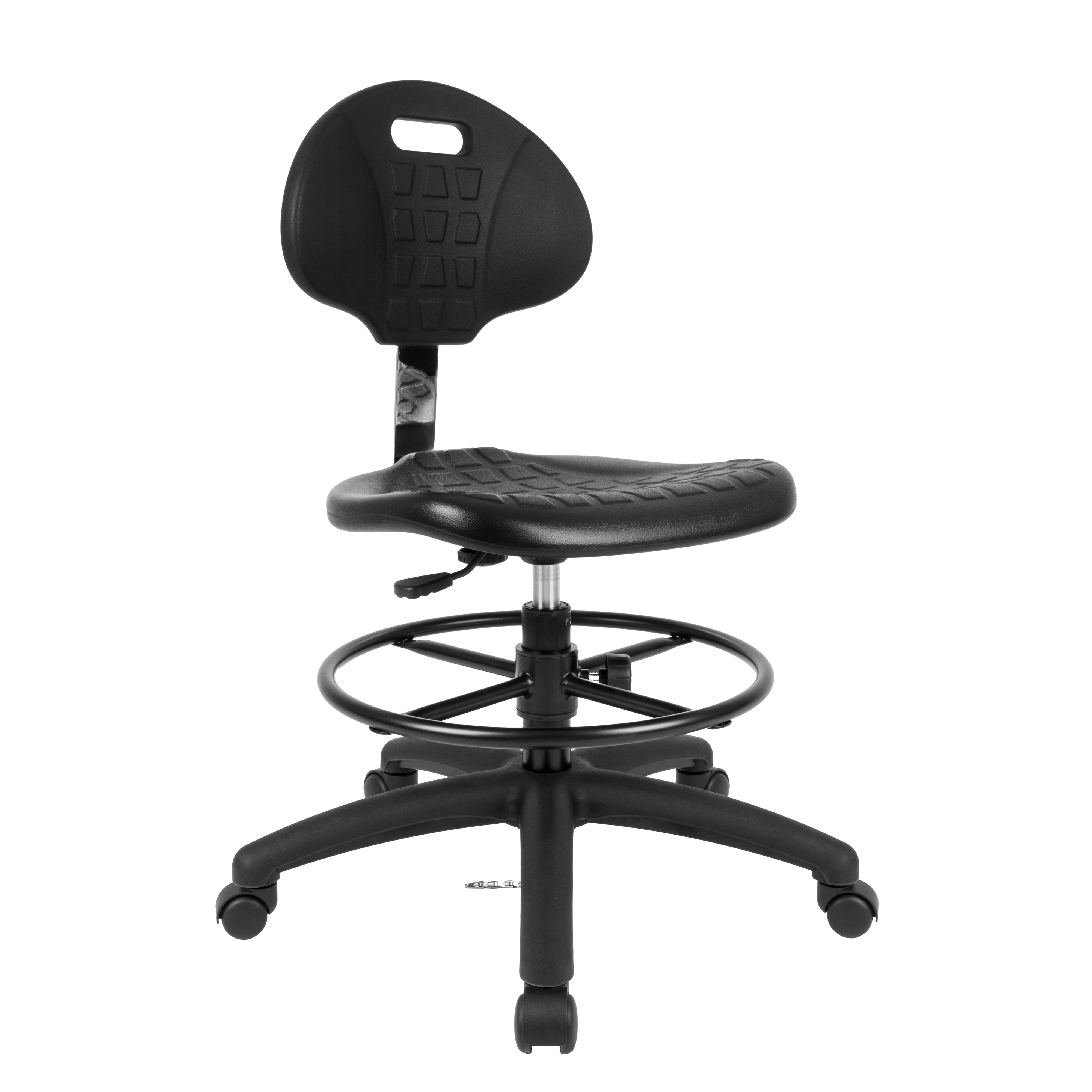 TAKE UR SEAT Cleanroom Ergonomic ESD Chair Stool, Tilt Lumbar & Seat