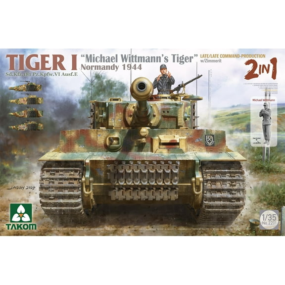 TAKOM 2201 1/35 Scale Late Command-Production `Michael Wittmann`s Tiger` Normandy 1944