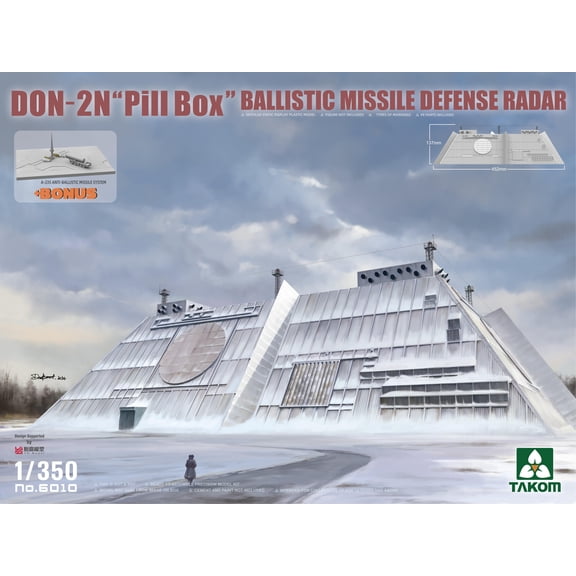 TAKOM 6010 1/350 DON-2N "PI BOX" BALLISTIC MISSILE DEFENSE RADAR MODEL KIT