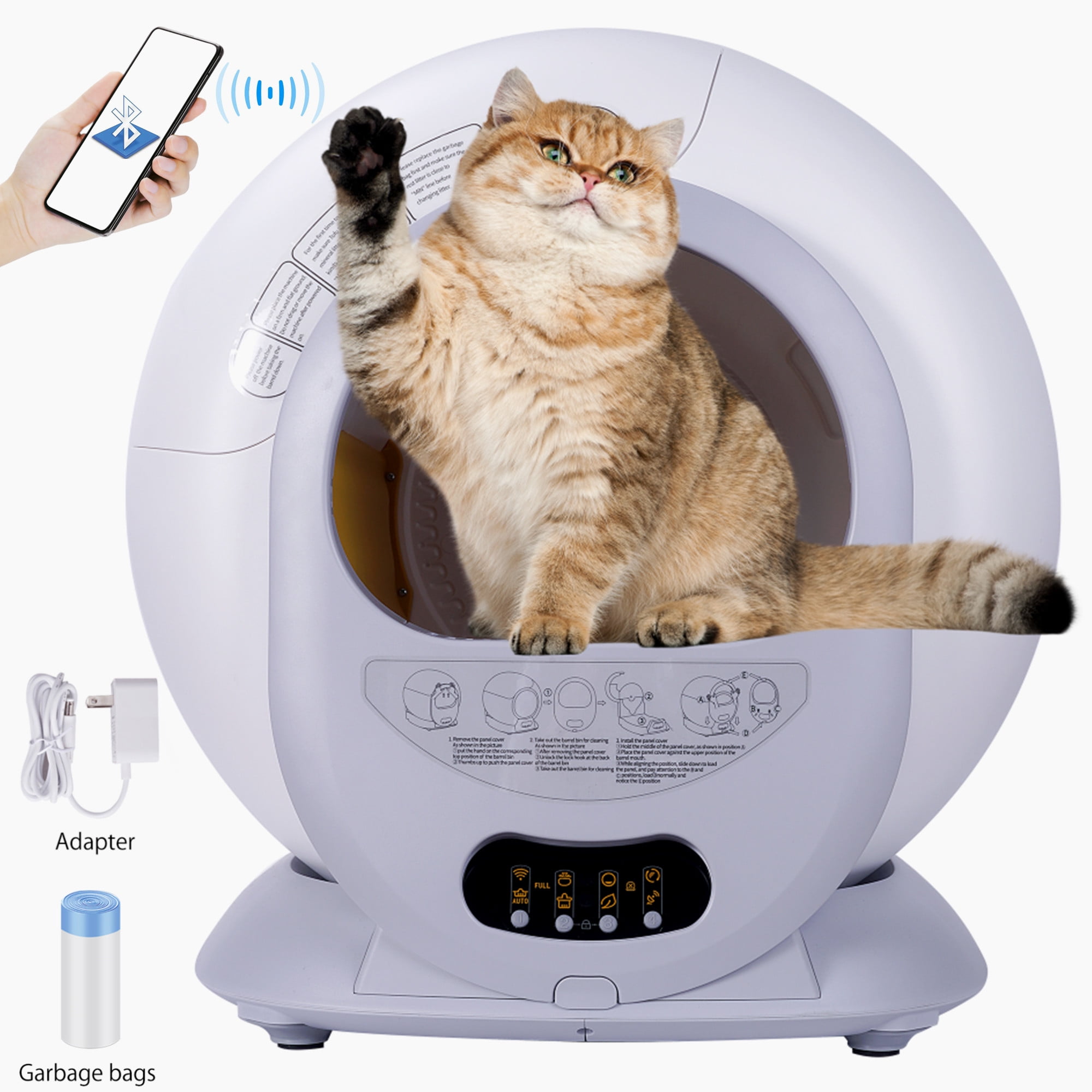 Electric cat litter box walmart hot sale