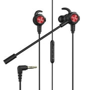 TAKSTAR Liberty Gamer Sprint in-ear Gaming Headset Headphones Earphones w/Detachable Boom Microphone, Compatible with PC, PS5, PS4, Xbox Series X, and Mobile Black