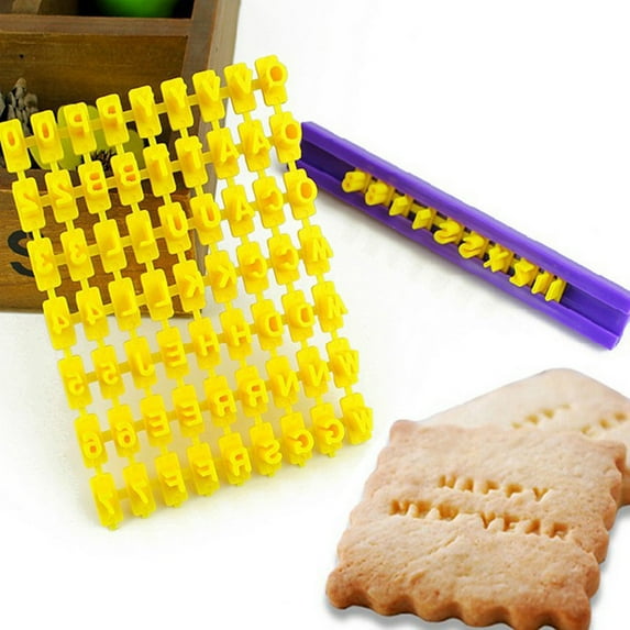 TAKTUK Baking Supplies Kitchen Gadgets Cookies Cookie Alphanumeric Tools Seal Baking English Printing Mould Kitchen,Dining Bar Baking Set Clearance Items