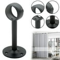 thumbnail image 1 of TAKTUK Tools,Ceiling Curtain Rod Bracket Wall Heavy Duty Curtain Rod Bracket Black Ceiling Curtain Hook Stainless Curtain Wardrobe Rod Support Bracket,Home Essentials, 1 of 7