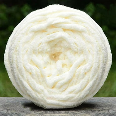 TAKTUK Skeins Chunky Chenille Yarn for Crocheting Soft Thick Fluffy Yarn for Hand Knitting Bulky Velvet Blanket Yarn Plush Yarn for Weaving Sweater Shawl Scarf Gloves DIY Craft Clearance Items