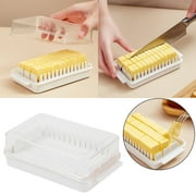 TAKTUK Tools,Organization And Storage,Butter Dish Butter Dish With Lid For Countertop Rationing Of Butter Cubes Cutting Measuring Lines Easy To Clean When Placed In The Refrigerator,Accessories