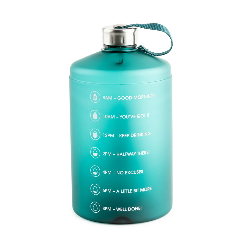 TAL 1 Gallon Motivational Water Bottle, Teal