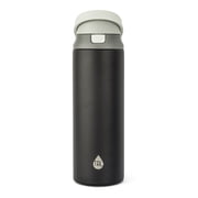 TAL 24oz Stainless Steel 2-in-1 Water Bottle with Straw and Chug Lid, Black