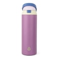 thumbnail image 1 of TAL 24oz Stainless Steel 2-in-1 Water Bottle with Straw and Chug Lid, Purple, 1 of 11