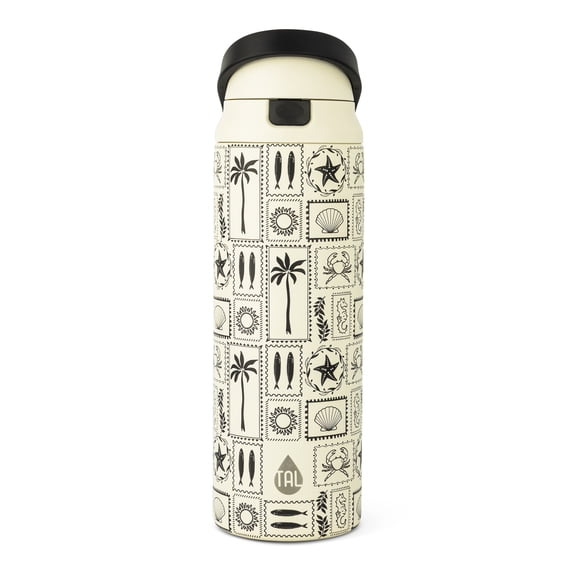 TAL 24oz Stainless Steel 2-in-1 Water Bottle with Straw and Chug Lid, Shell