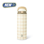 TAL 24oz Stainless Steel 2-in-1 Water Bottle with Straw and Chug Lid, Plaid