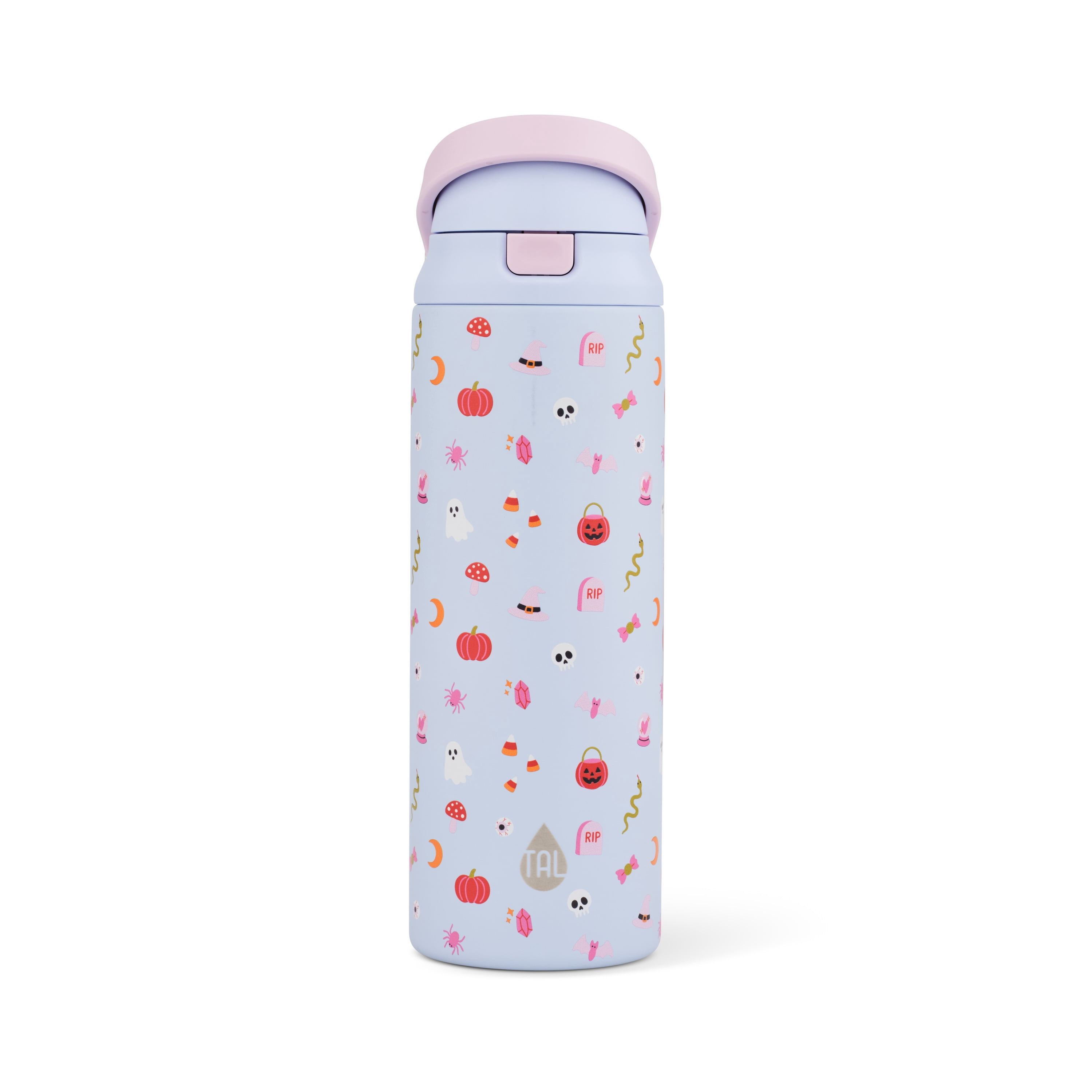 TAL 24oz Stainless Steel 2-in-1 Water Bottle with Straw and Chug Lid, Boo