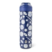 TAL 26oz Stainless Steel Ranger Water Bottle with Easy Sip Straw, Blue Sport