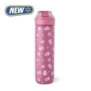 TAL 26oz Stainless Steel Ranger Water Bottle with Easy Sip Straw, Berry Floral